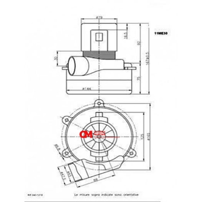 MOTOR ASPIRADOR 36V TANGENCIAL #2 - 814130