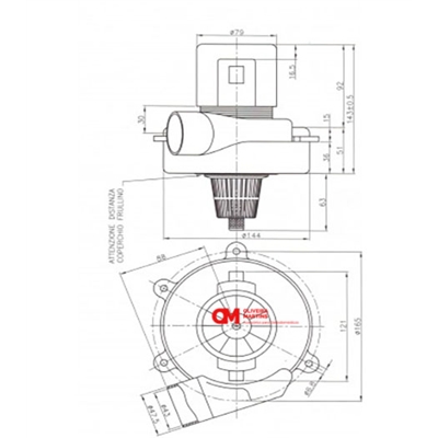 MOTOR ASPRIADOR TANGENCIAL C/ FILTRO PERIFERICO #1 - 814164