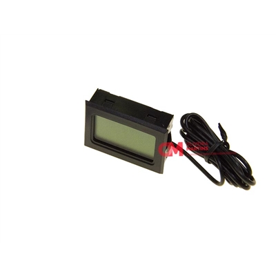 TERMOMETRO RECTANGULAR C/ SONDA PRETO - 542206