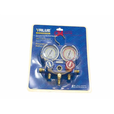 CONJUNTO MANOMETRO 1/4- R410 / R404 / R407 - 521002