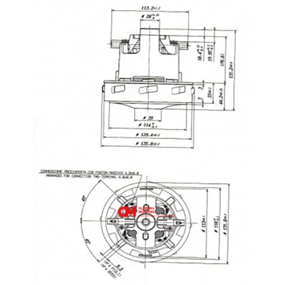 MOTOR ASPIRADOR POLTI 1400W #2 - 814113