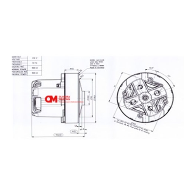 MOTOR ASPIRADOR UNIVERSAL 1800W #2 - 814170