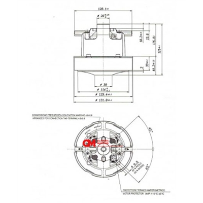 MOTOR ASPIRADOR 1400W #2 - 814121